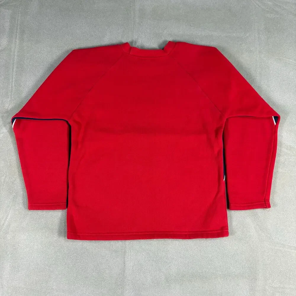 Vintage Nike Basketball Graphic Crewneck Sweatshirt Red‎ Navy Size M Youth